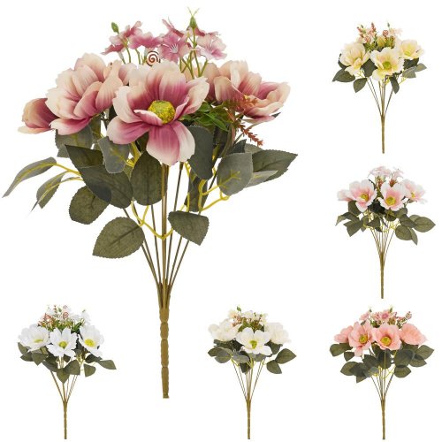 Kytica maky, drob. kvety, zeleň 6f - Umelé kvety