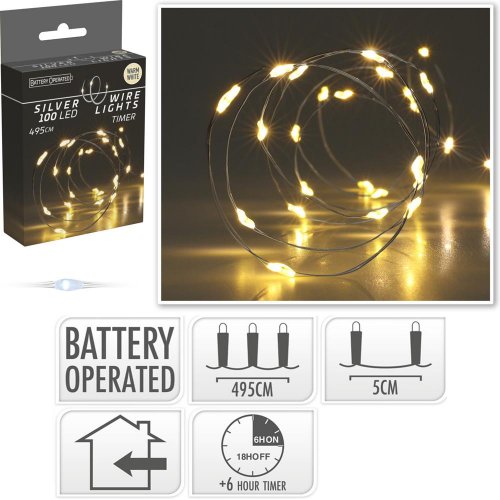 Led100 na drôtiku/bater./ww/ind/timer//ax9731130