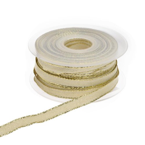 Stuha vian zlatá.1cm/50m tm zelená 1589p 04