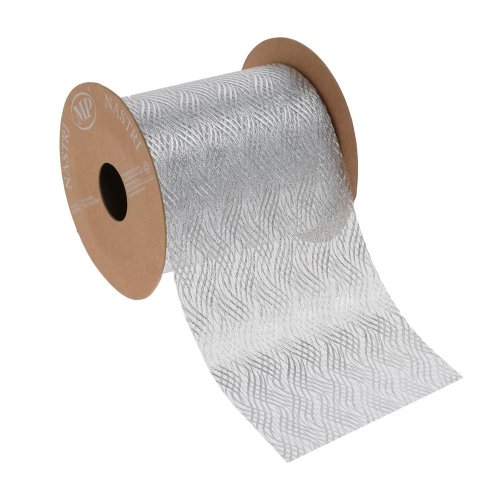 Stuha vian strieborná 10cm/20m 4937xg 40