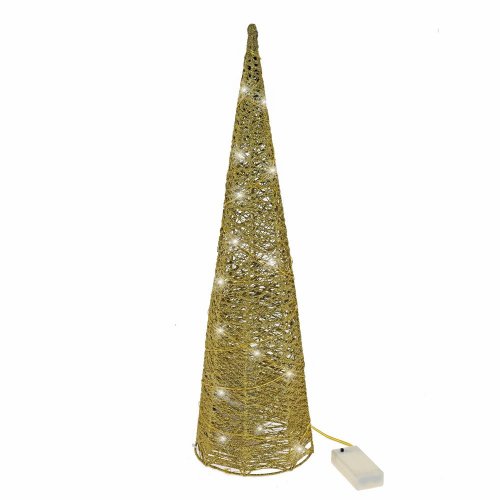 339fl/s strom kužel led zlatý  m 14x14x50cm