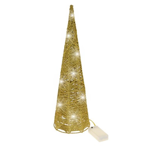 339fl/s strom kužel led zlatý s 12x12x40cm
