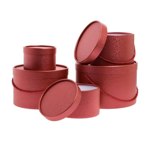 Darčeková krabička červená s/5 13x9 - 25x7cm