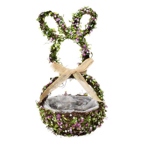 Obal zajac prútie 20x20x38cm - Veľkonočné ozdoby