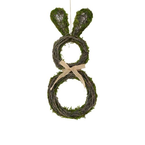 Záves zajac prútie mach 25x4,5x58cm