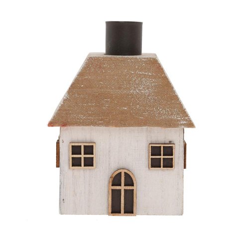 Domček bie-nat na sviečku drevo 14.5x11x11cm - Vianočné dekorácie a ozdoby