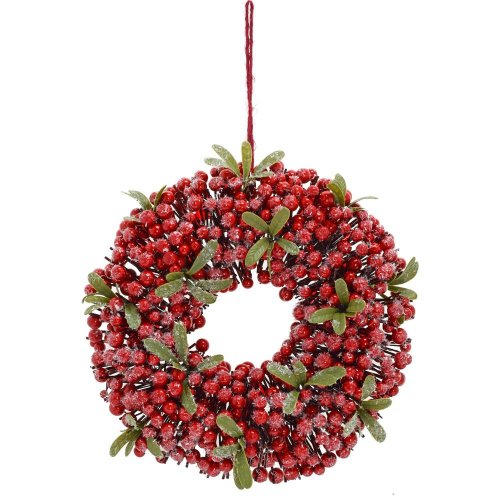 Veniec šípky červené, imelo 35cm