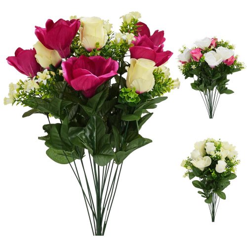 Kytica magnólia, ruža x18 57cm mix f