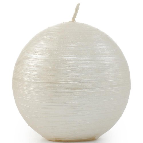 Drapana guľa 60 perla - Vianočné dekorácie a ozdoby