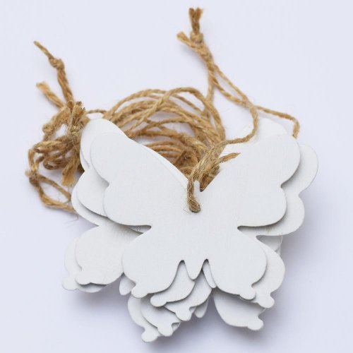 Sc motýľ-výrez vzor biely s/10 7cm super cena
