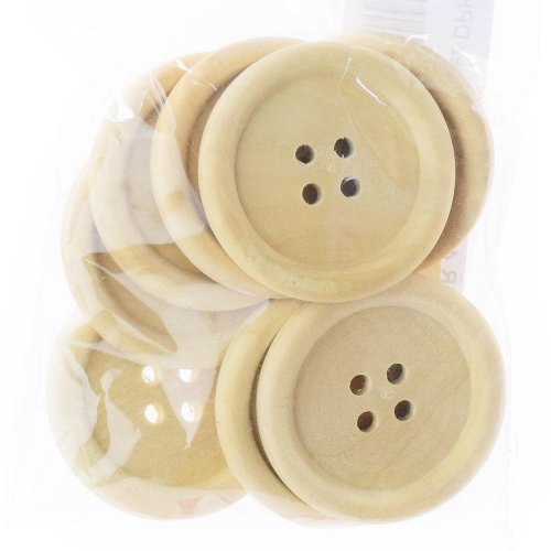 Gombíky natur 4cm s/8