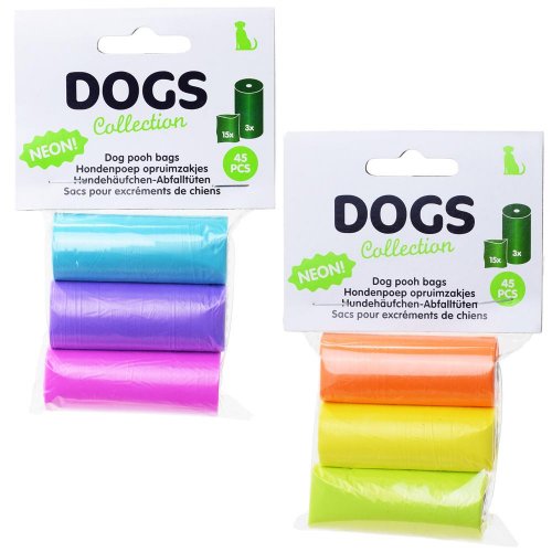 491135210 sáčky na exkrementy 3x15ks 30x23cm mix farieb
