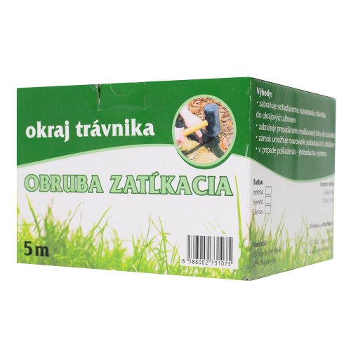 Obruba zatĺkacia zelená 5m