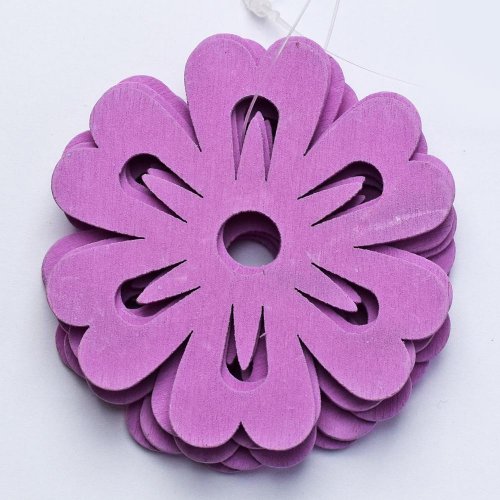 Výrez kvietky fial. 7cm s/10