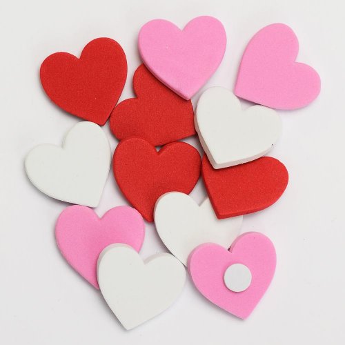Srdce nalep. 3cm mix
