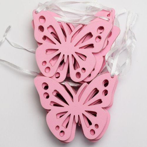 Sc motýľ eva záves s/12 8x6x0,5cm ruž super cena