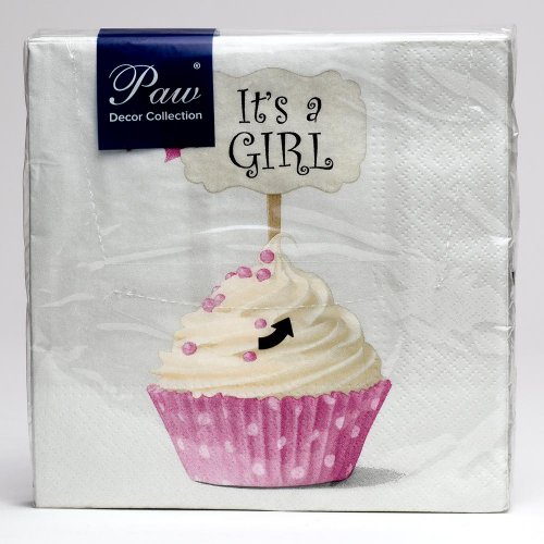 Sdl150900 servítky pink cupcake 20ks - Umelé kvety