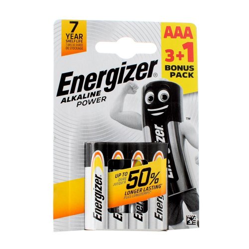 Baterky alk. energizer mikrotužka aaa 3+1 /12/