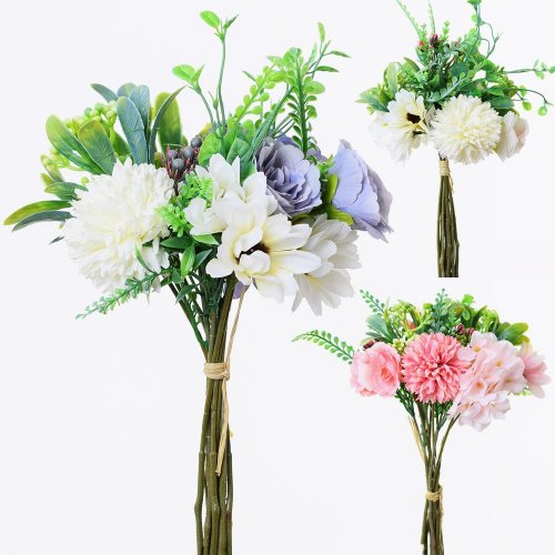 Kytica ruža+hortenzia mix 3f 30cm  super cena - Vianočné dekorácie