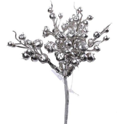 Zápich guličky silver 15cm - Vianočné dekorácie a ozdoby