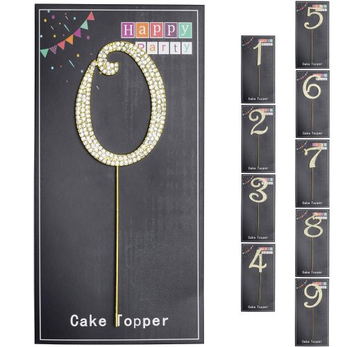 Číslo zápich zlaté 17/8cm super cena