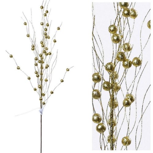 Konár bobule zlatý 70cm