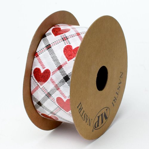 Stuha srdce mm4cmx15m biela