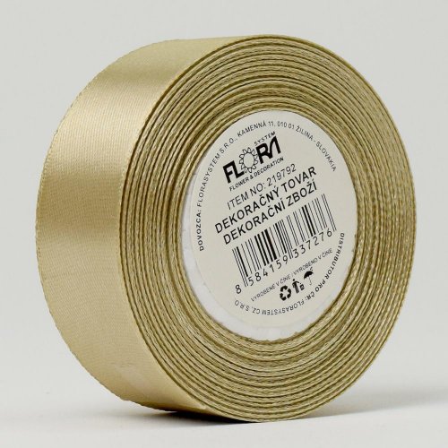 Stuha satén champ. 25mm 15m