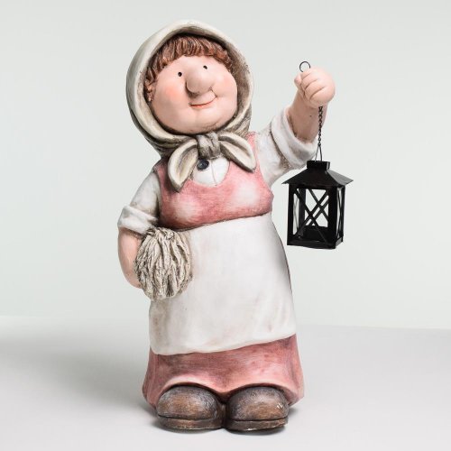 Babička s lampášom mgo 24.5x18x47cm