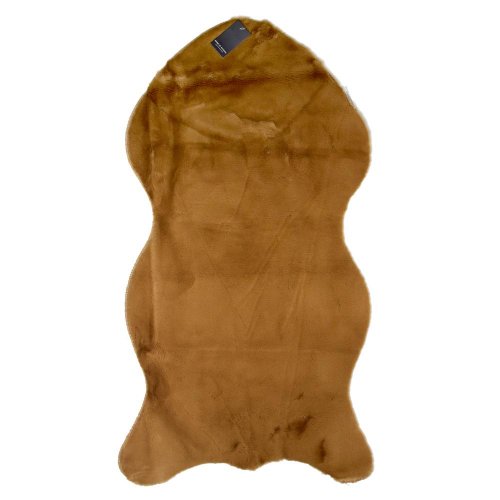 Koberec 90x50cm hnedý umelá kožušina