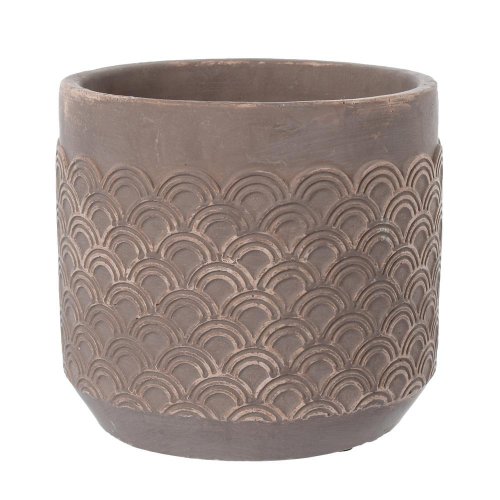 Obal cement brown d16.5*h15cm