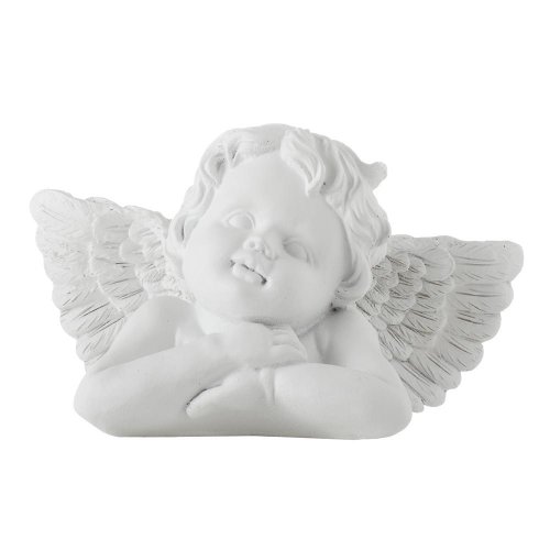 Anjel smútočný biely poly 18*9*10cm