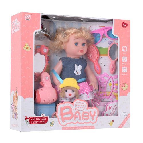 Bábiky kaderníčka stylistický sušič zrkadlo