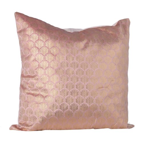 Vankúš vz. antik ruž/zla. šamp zam/textil 43*43cm 350g náplň - Vianočné stromčeky