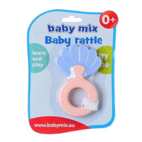 Hryzátko s hrkálkou bayo mušľa