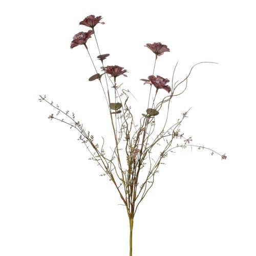Kytica poľné kvety, trávy, čer/zel/hne 57cm - Jesenné dekorácie