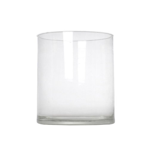 Váza valec v12/pr.15cm sklo trans.c/v  /cil-h150-d120