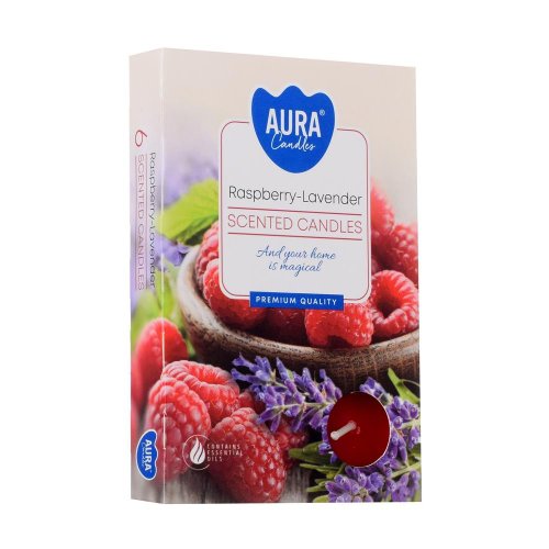 Čajové voňavé/6 malina+levand. - Vianočné dekorácie a ozdoby