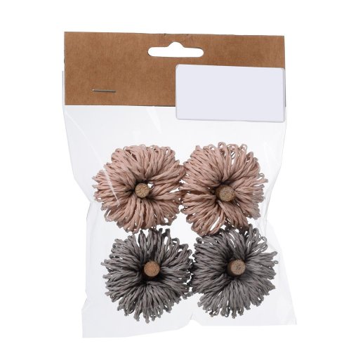 Tekvice drevo šed/ruž v sáčku s/4 5x5x3cm