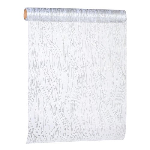 Organza 39ccmx9y/8,23cm biela/strieborná