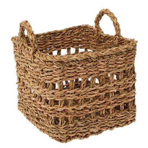 Kôš s ušami veľký tráva morská 34x34x26/34 cm//con-2740/v