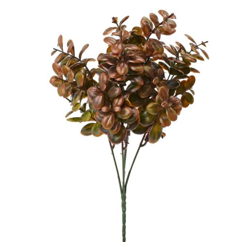 Zeleň sukulent zeleno-hnedá metal 34cm - Umelé kvety