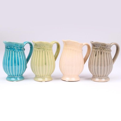 Džbán na suché kvety mix far. 14,5x9,5x15,5cm super cena - Umelé kvety