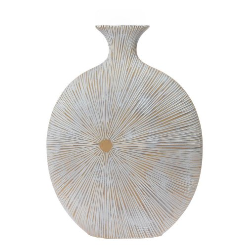 Váza polyrez m 28x12x38cm biela