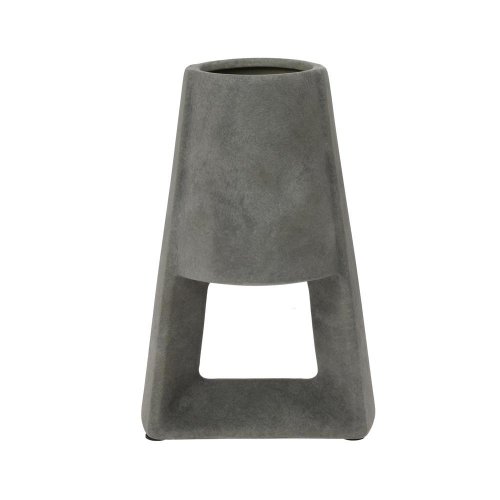 Váza keramika m 17x13,5x26cm sivá