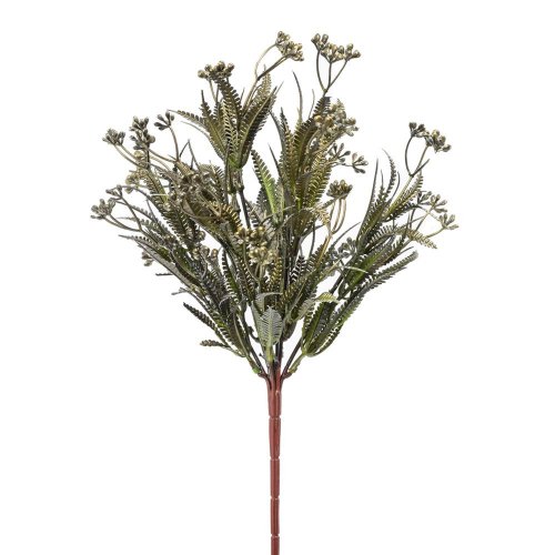 Zeleň drob.kvietky zeleno-čierna metal 37cm