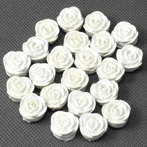 24fl01-101 ružičky biele 1,3cm s/22 lepiace super cena