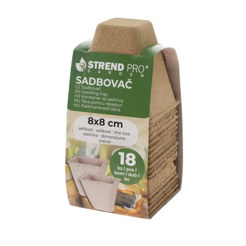 Sadbovač harrison p1018, papierový, 8x8 cm, 1bal 18 ks