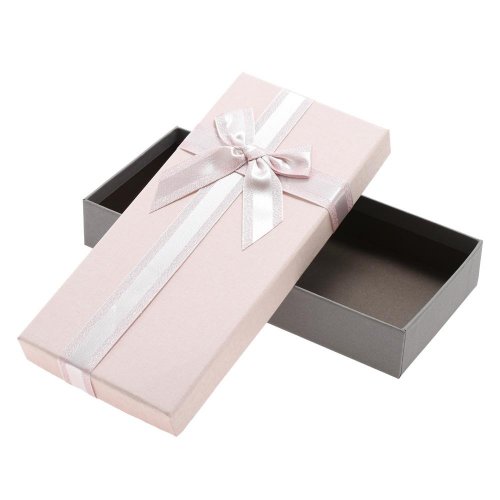 Darčeková krabička obdĺžnik mašľa 24,5x11,5x4cm fialová