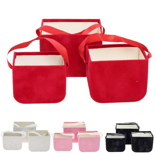 Darčeková krabička na kvety 13x10,5x10,5cm/17x12,5x13cm s/3 mixf